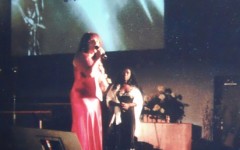 Marlene receiving a Maja Award