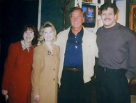 Marlene Giuliano, Janice and Rod Hembree, Pat Boone
