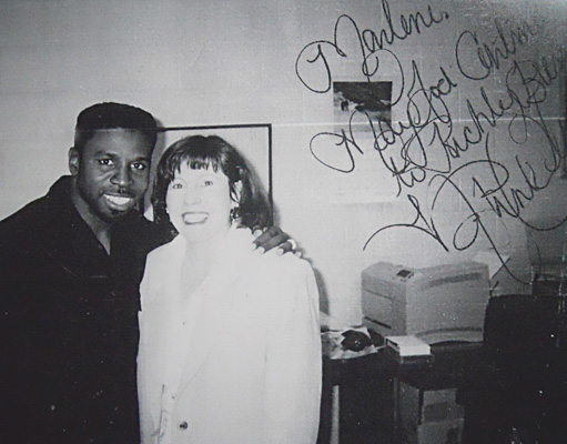 Mike Pinball Clemons with Marlene Giuliano